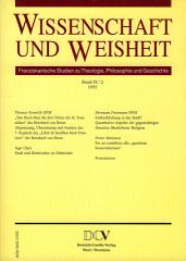 Produktbild: Wissenschaft und Weisheit  - Band 58 / 2 (1995)