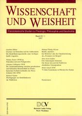 Produktbild: Wissenschaft und Weisheit  - Band 60 / 1 (1997)